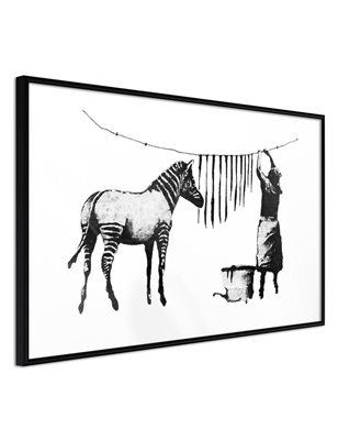 Poster  Banksy: Washing Zebra Stripes